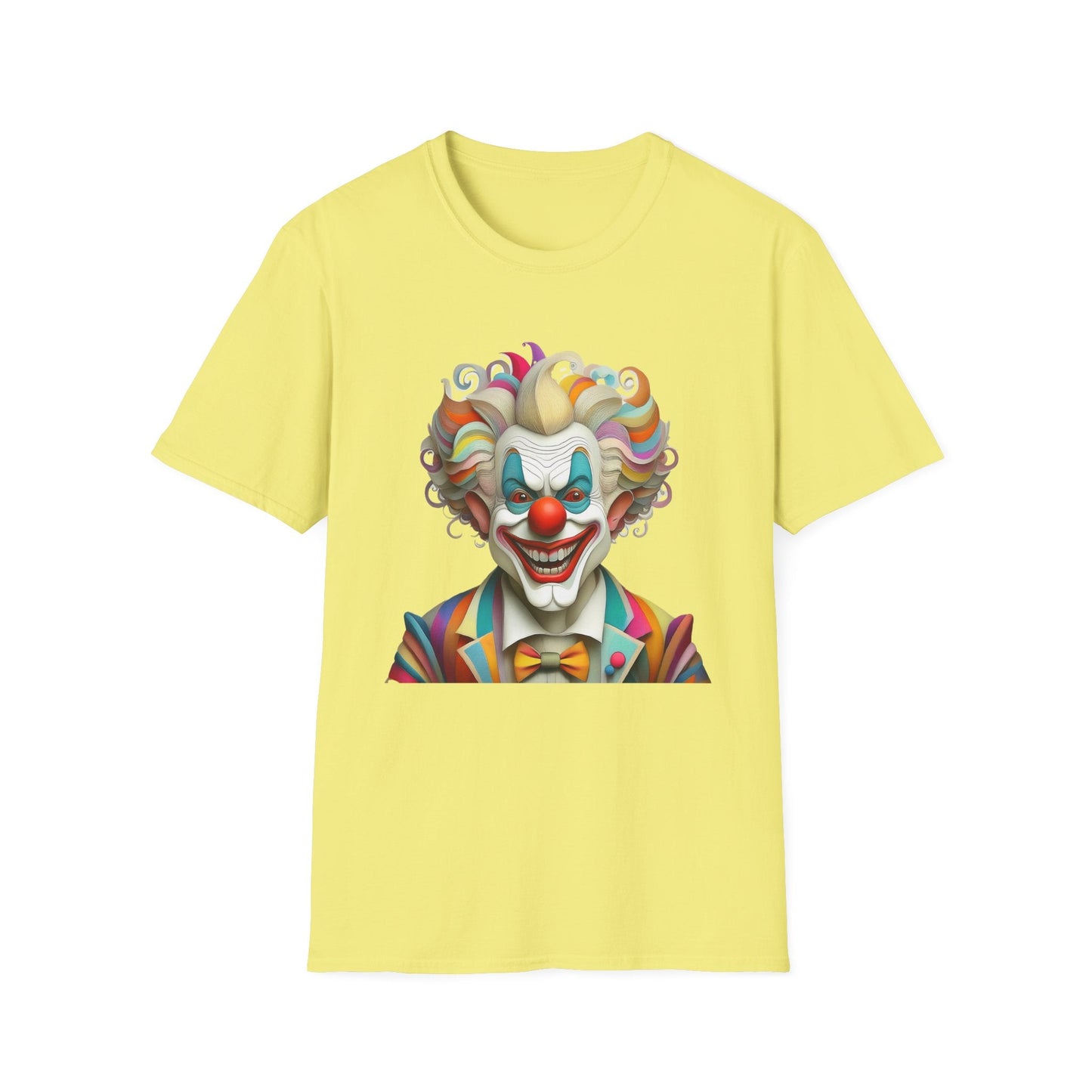 Clown Shirt Unisex T Shirt With Funny Man Circus Motif And Scary Man Design Graphic Print