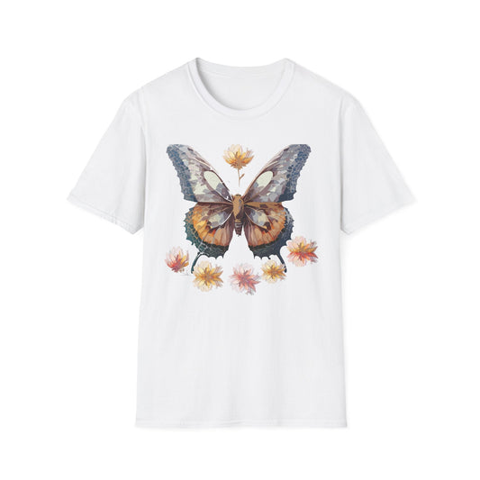 Butterfly Shirt Unisex Monarch Butterfly Tee Gildan Softstyle 64000 Ring Spun Cotton