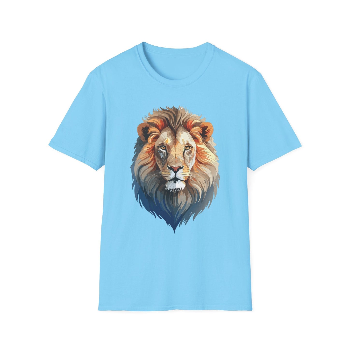 Gildan Lion Graphic Short Sleeve Softstyle Tee 100 Percent Cotton