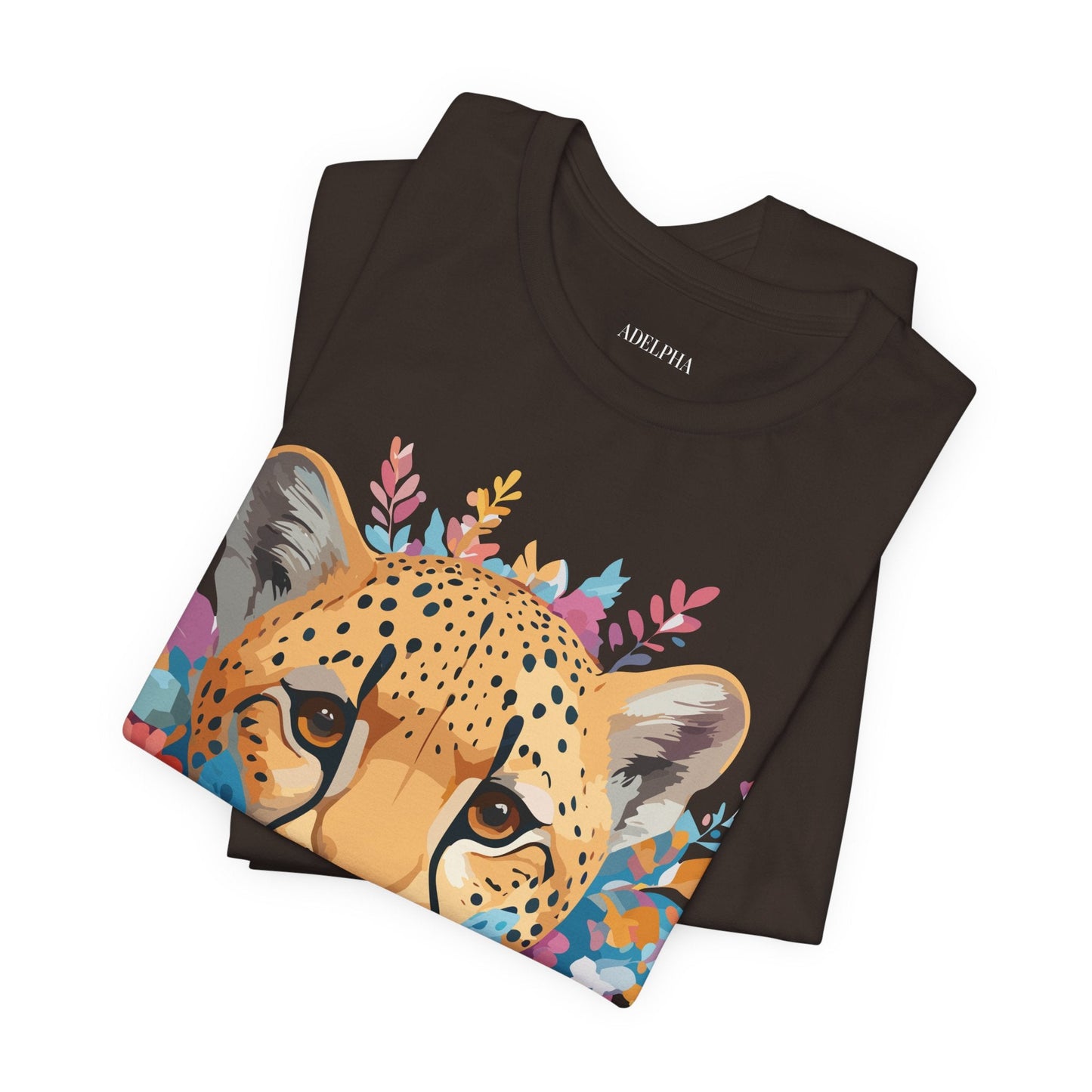Adelpha Cheetah Graphic Tee Unisex Vintage Inspired Artwork Short Sleeve Jersey