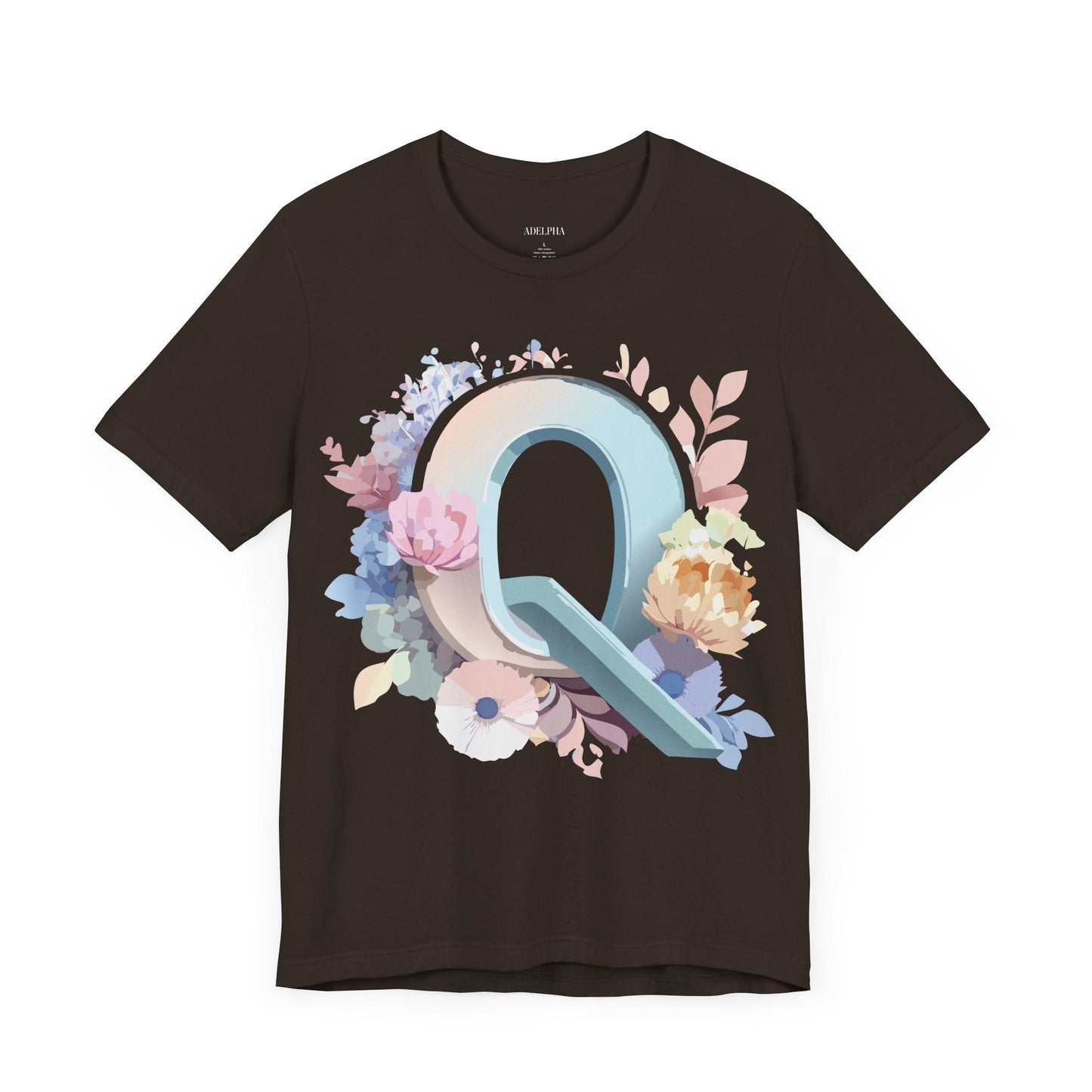Letter Q Shirt Unisex Graphic Tee With Vintage Inspired Artwork By Adelpha Premium Quality