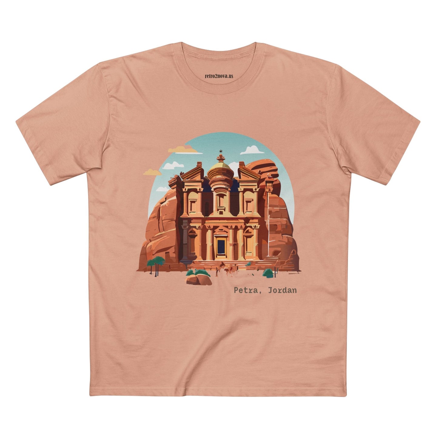 Petra Travel Shirt Unisex Premium Cotton Tee With Original Art Design For Tourists TT22