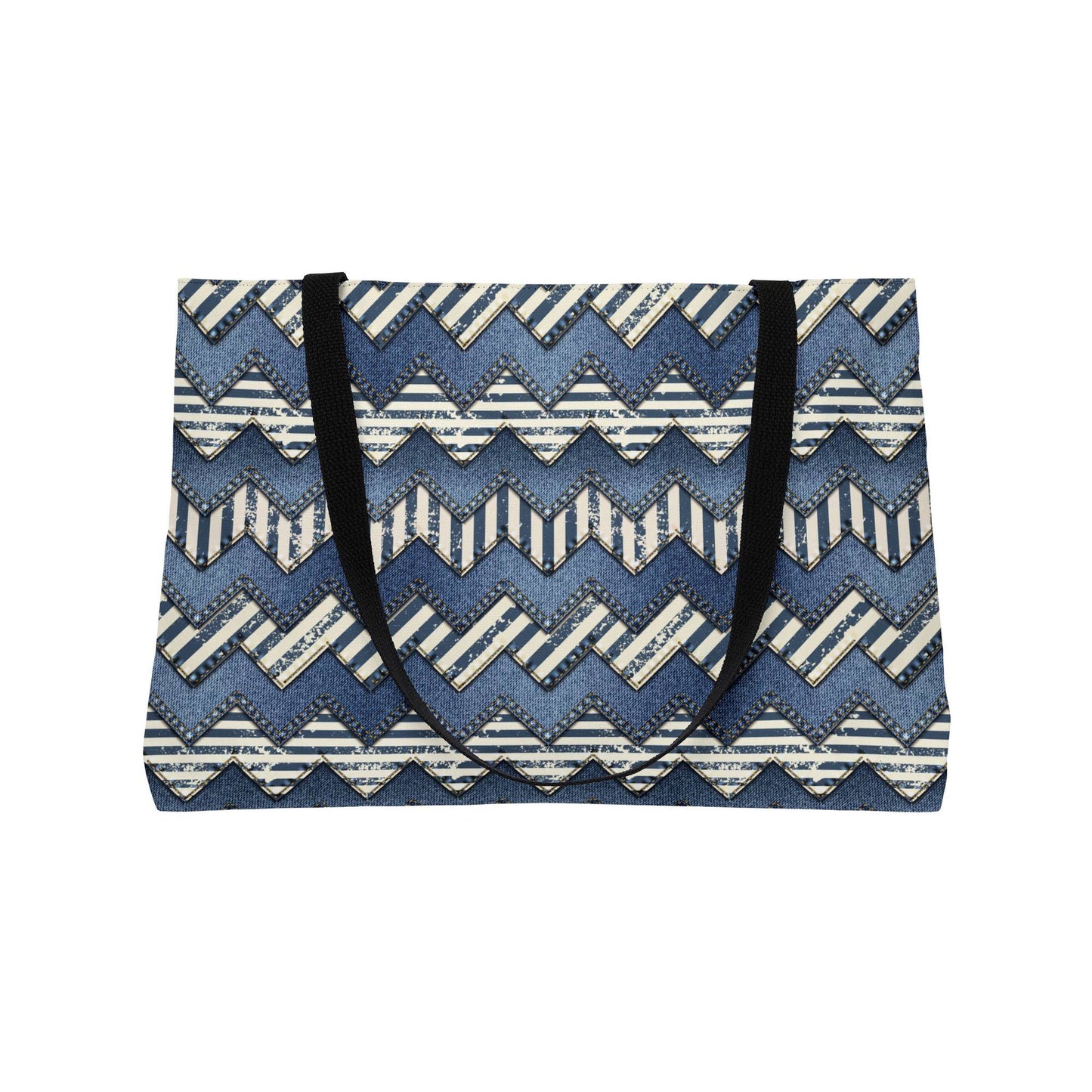 Denim Color Imitation Print Unisex  Yoga Bag  Spun Polyester 24x13 Canvas Gym Bag 16