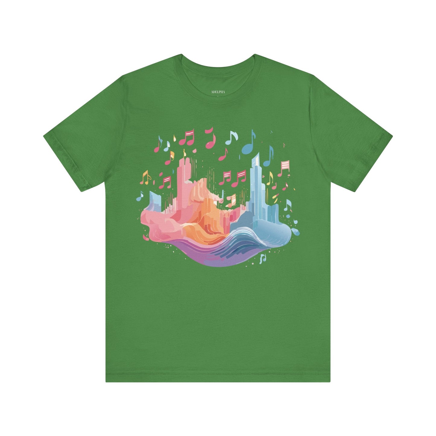 Music Graphic Unisex 100 Cotton Vintage Art with Musical Elements Tee 23