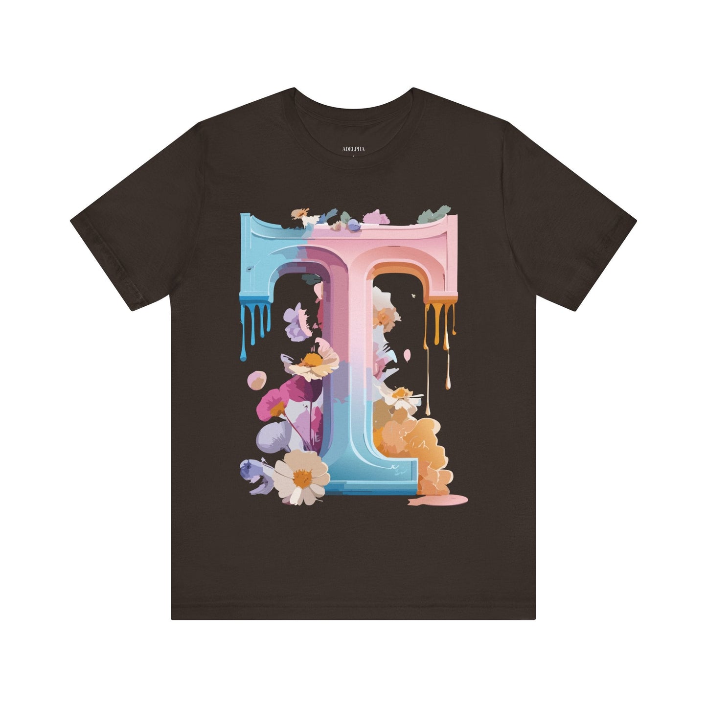 Unisex Graphic Letter T Shirt by Adelpha Vintage Inspired Art Tee Short Sleeve Premium