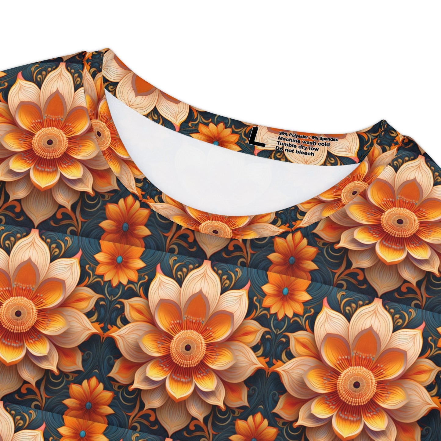 Women Poly Span T-Shirt with Floral Print
