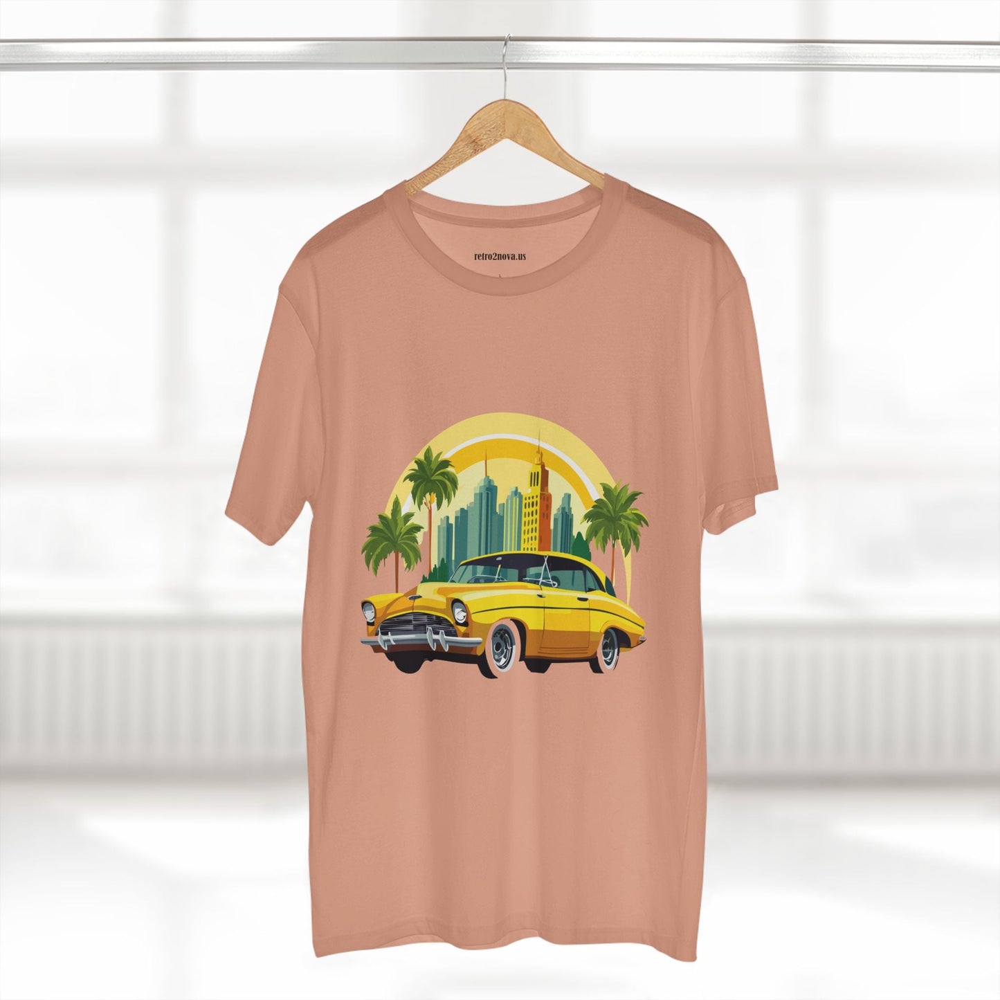 Retro Car Shirt Vintage Car Shirt Unisex Premium Cotton Tee With Original Art Design RC 24