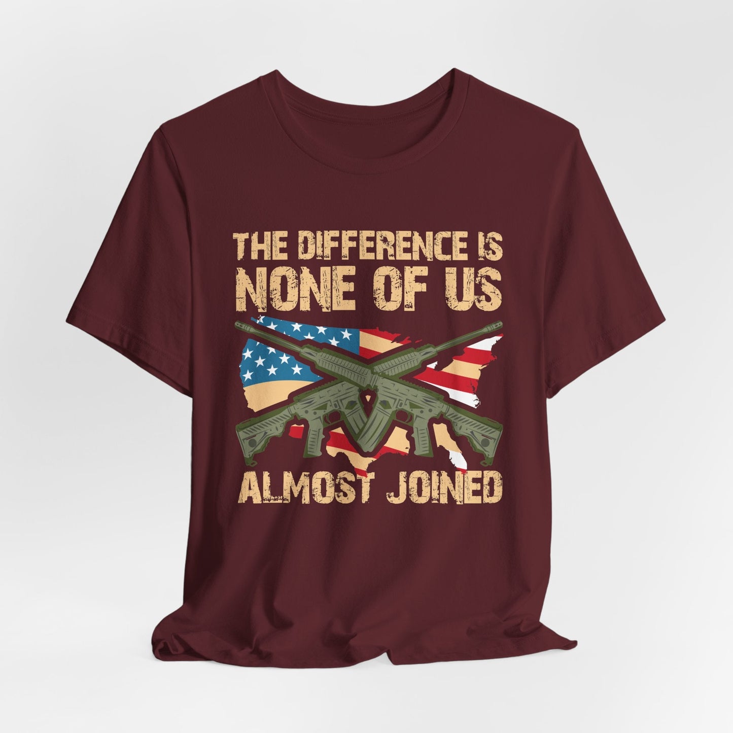 Army Veteran Patriotic Graphic Design Unisex Cotton T-Shirt v18