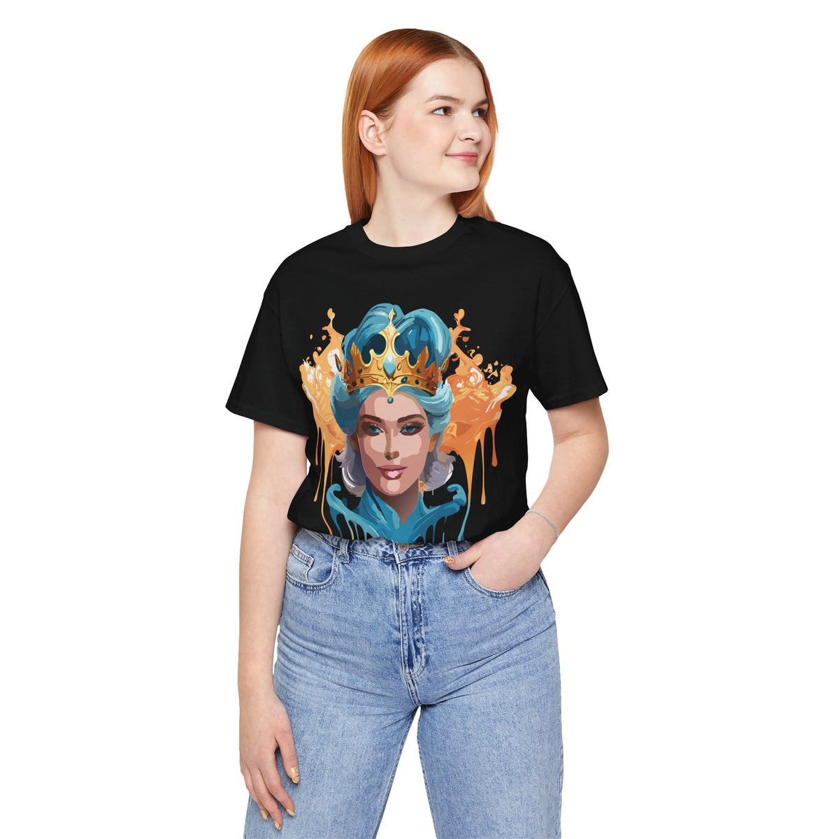 Queen Graphic Unisex Cotton Bella+Canvas Tee with Art Design m183