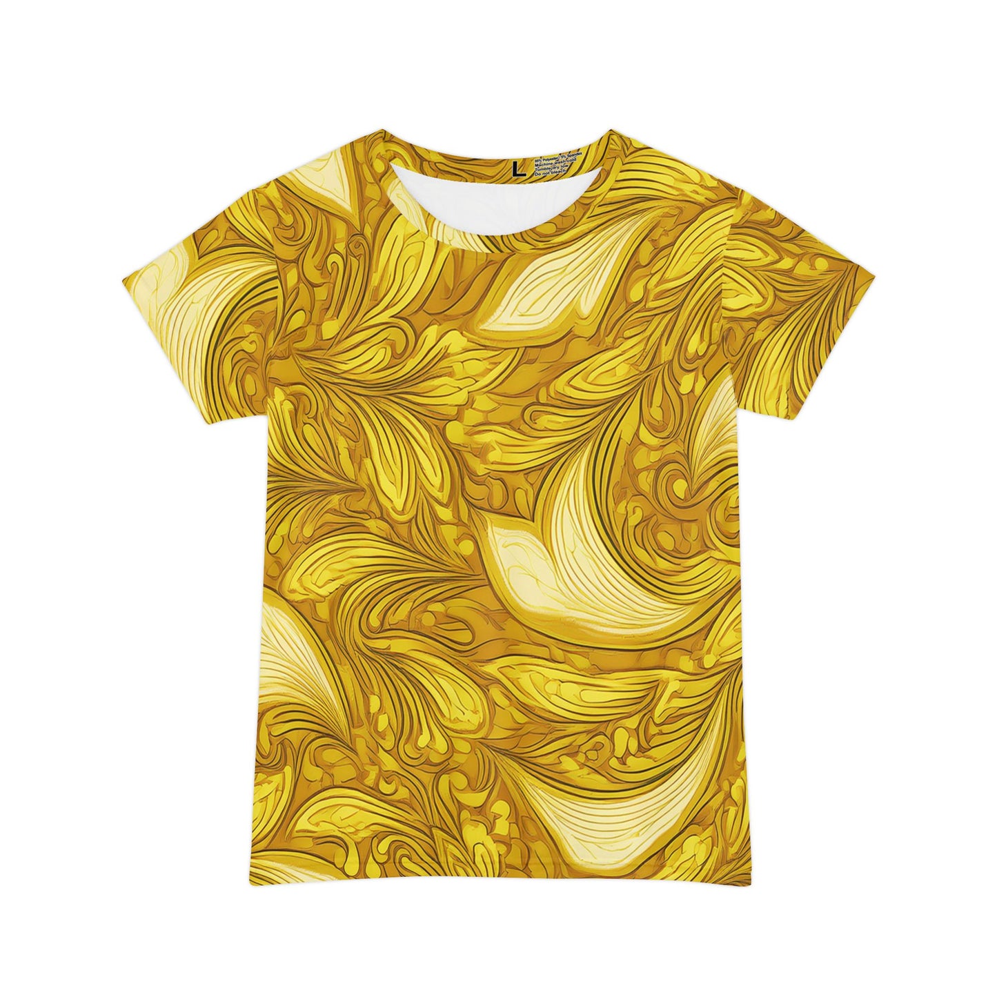Women Poly Span T-Shirt with Floral Print