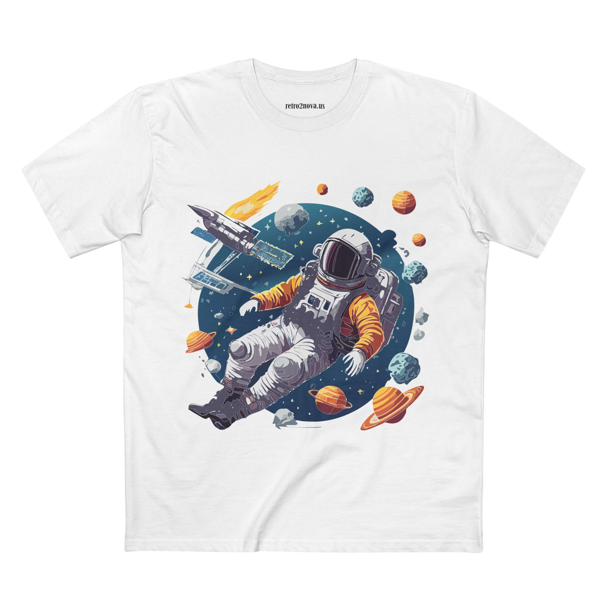 Cosmos Astronaut Graphic Tee Staple Unisex 100 Cotton Tee Shirt - CS-46