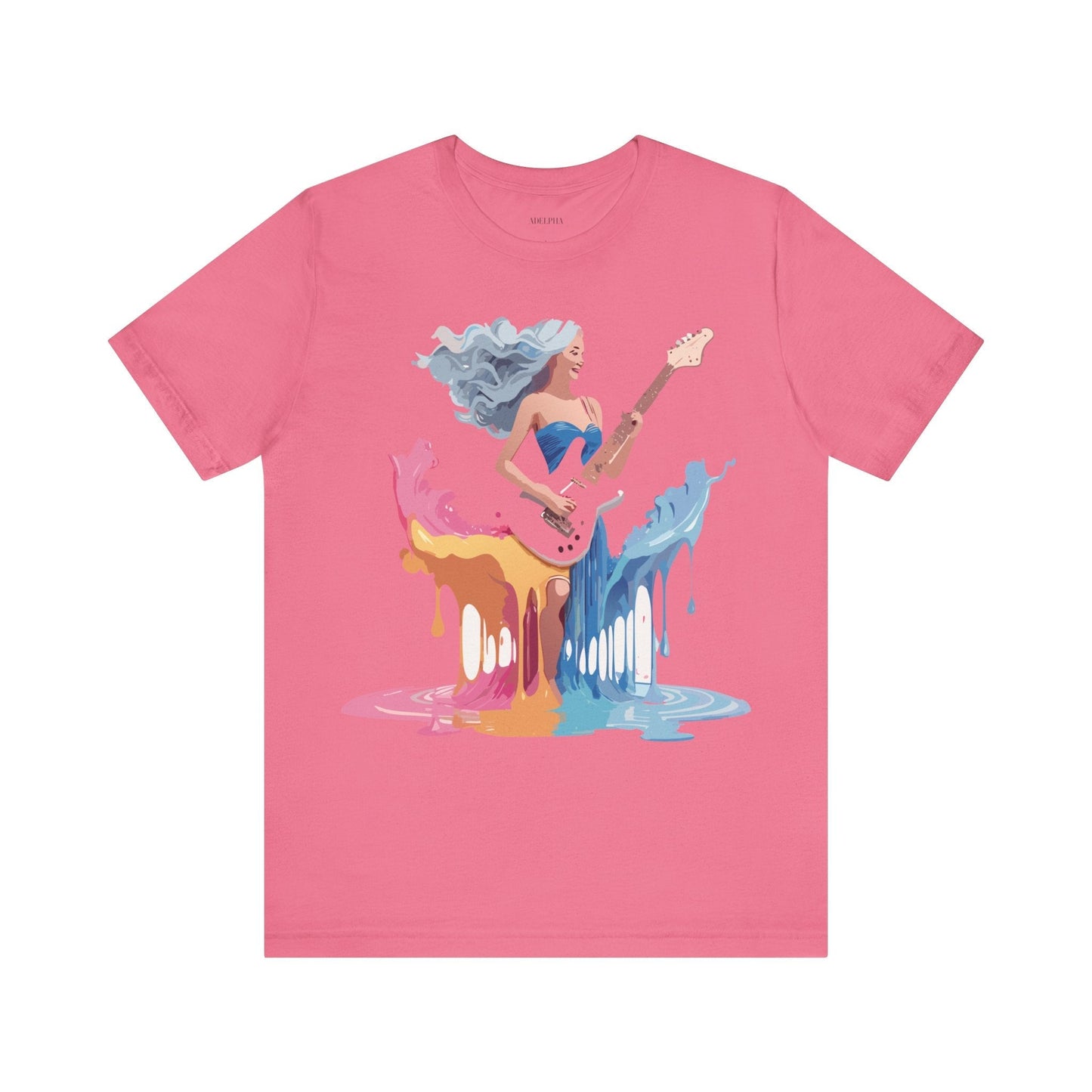 Music Graphic Tee Unisex Short Sleeve Shirt With Vintage Inspired Artwork From Adelpha