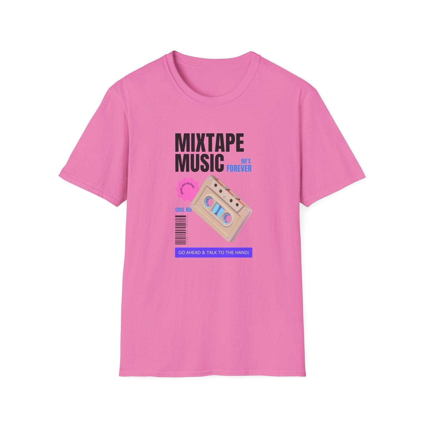 Mixtape Music Vintage Cassette T-Shirt Unisex Cotton Retro Audio Graphic Tee