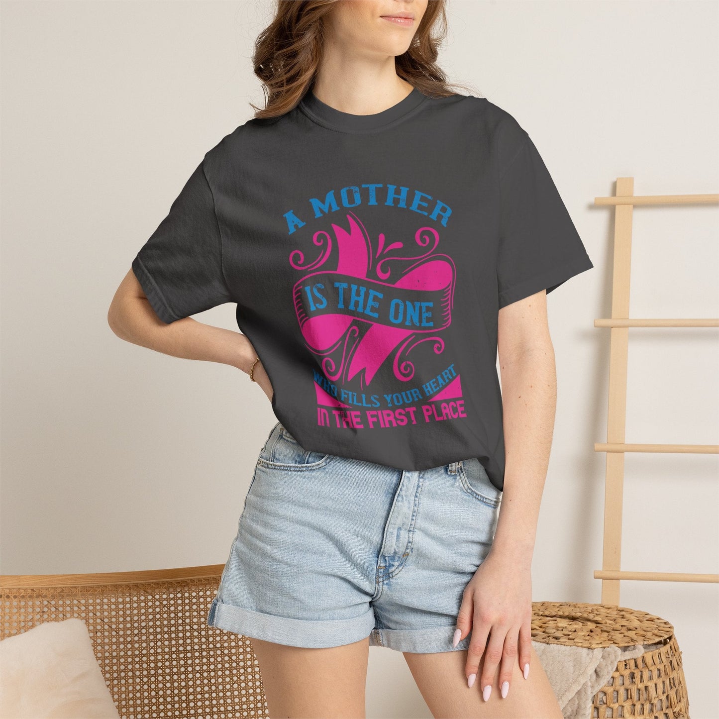 Mom T-shirt Mother Day Mama Tee Unisex Comfort Colors Garment-Dyed Cotton h54