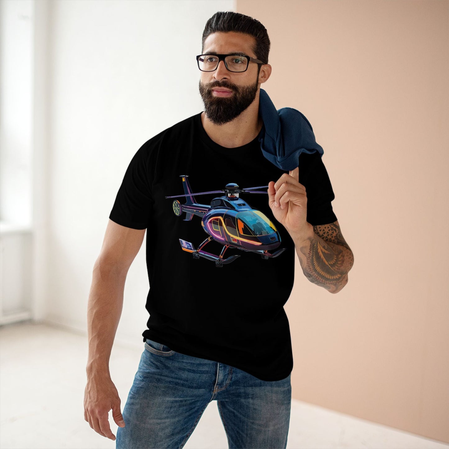 Chopper Graphic Unisex 100 Cotton Staple Tee 16
