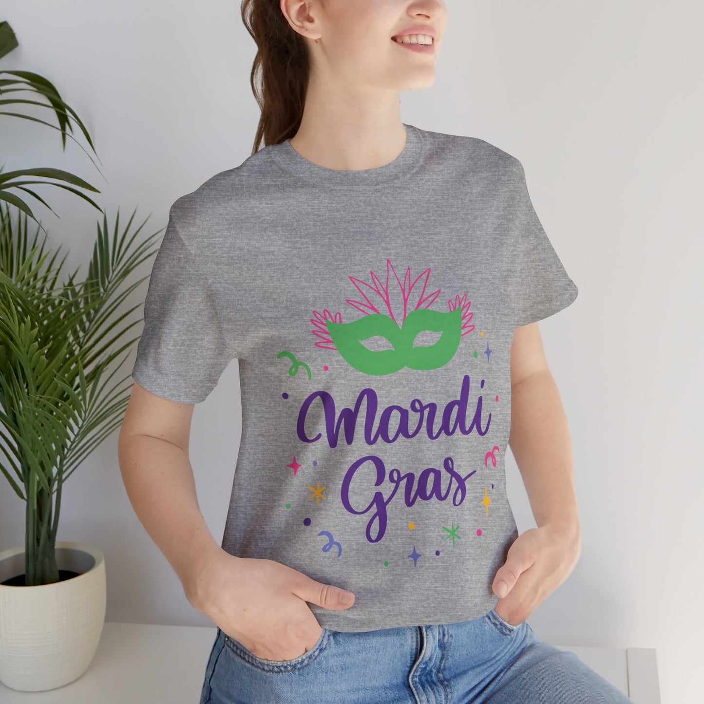 Unisex Cotton Tee Shirt for Mardi Gras