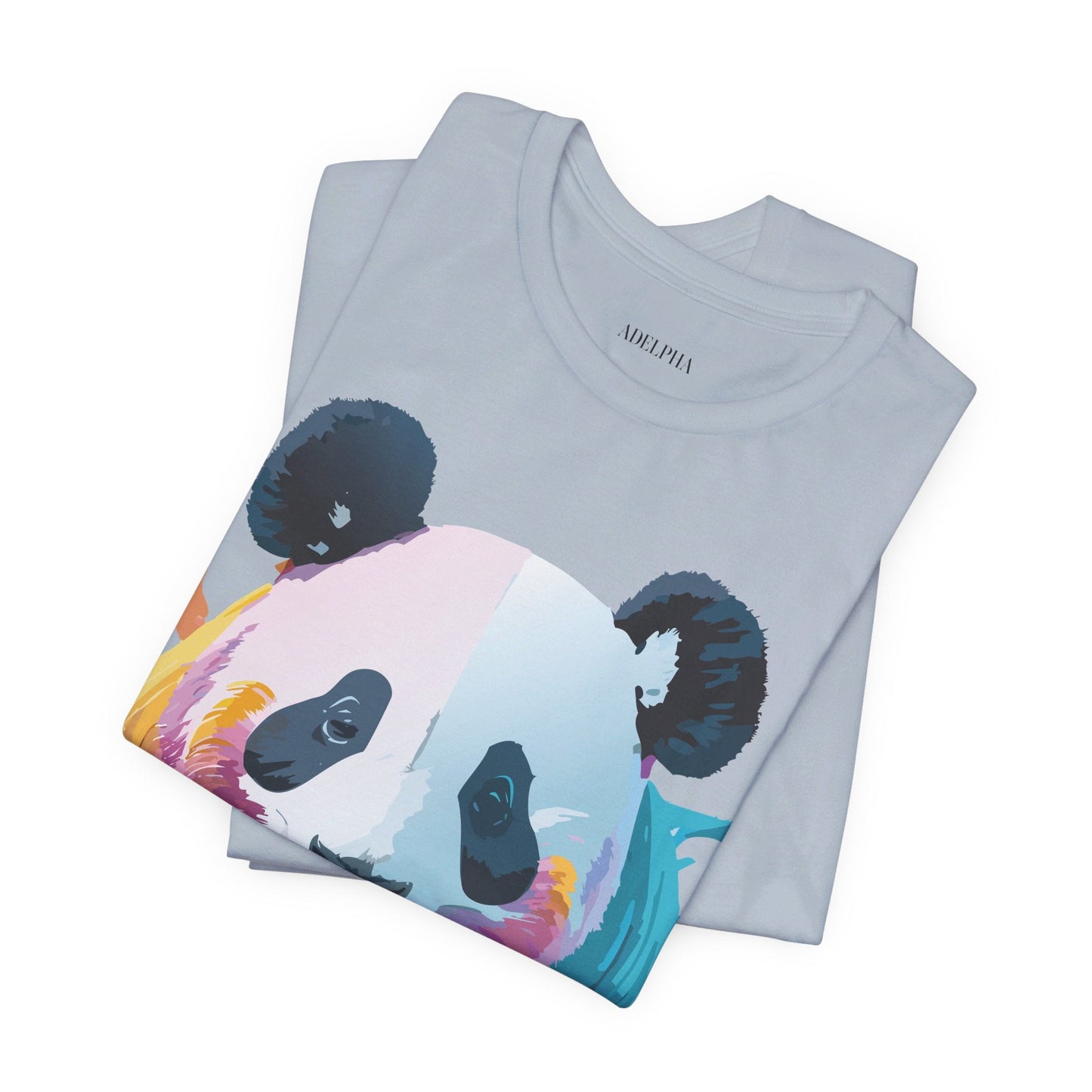 Panda Shirt Unisex Graphic Tee Vintage Inspired Artwork By Adelpha Jersey Short Sleeve
