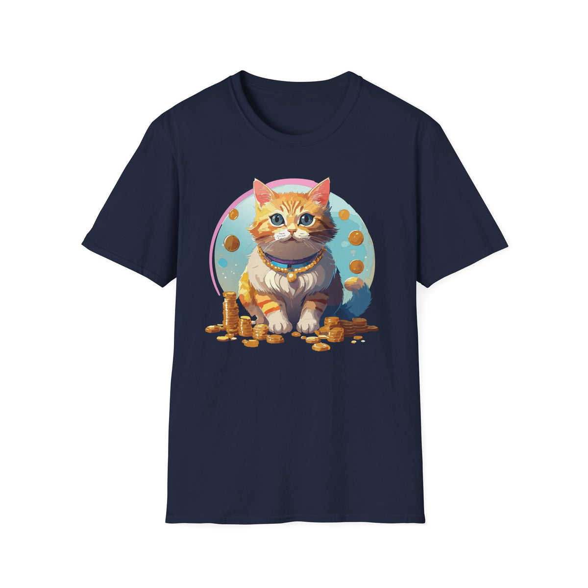 Lucky Cat Illustration T-Shirt | "I'm a lucky cat" design