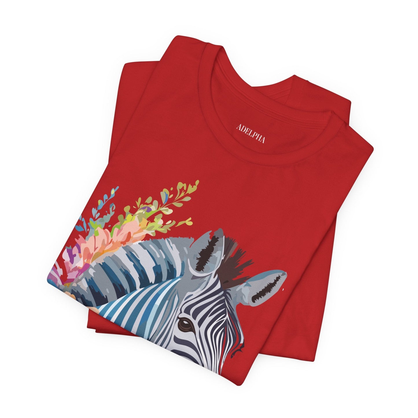 Zebra Graphic Unisex 100 Cotton Vintage Animal Art T-Shirt 2
