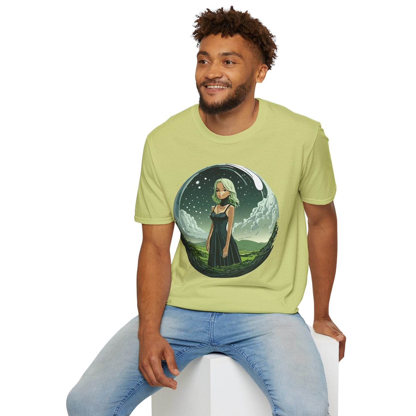 Womens Graphic T Shirt Art Design Tee Ladies Short Sleeve Softstyle 64000 Cotton Ring Spun