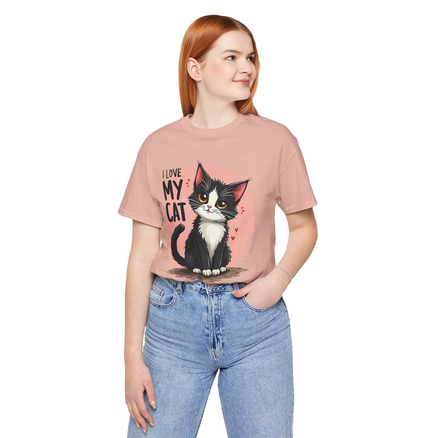 I Love My Cat Shirt, Cat Tee Shirt, Funny Kitty T-Shirt, Kitty Top, Animal Tees, Funny Animal T-Shirt, Graphic Tee