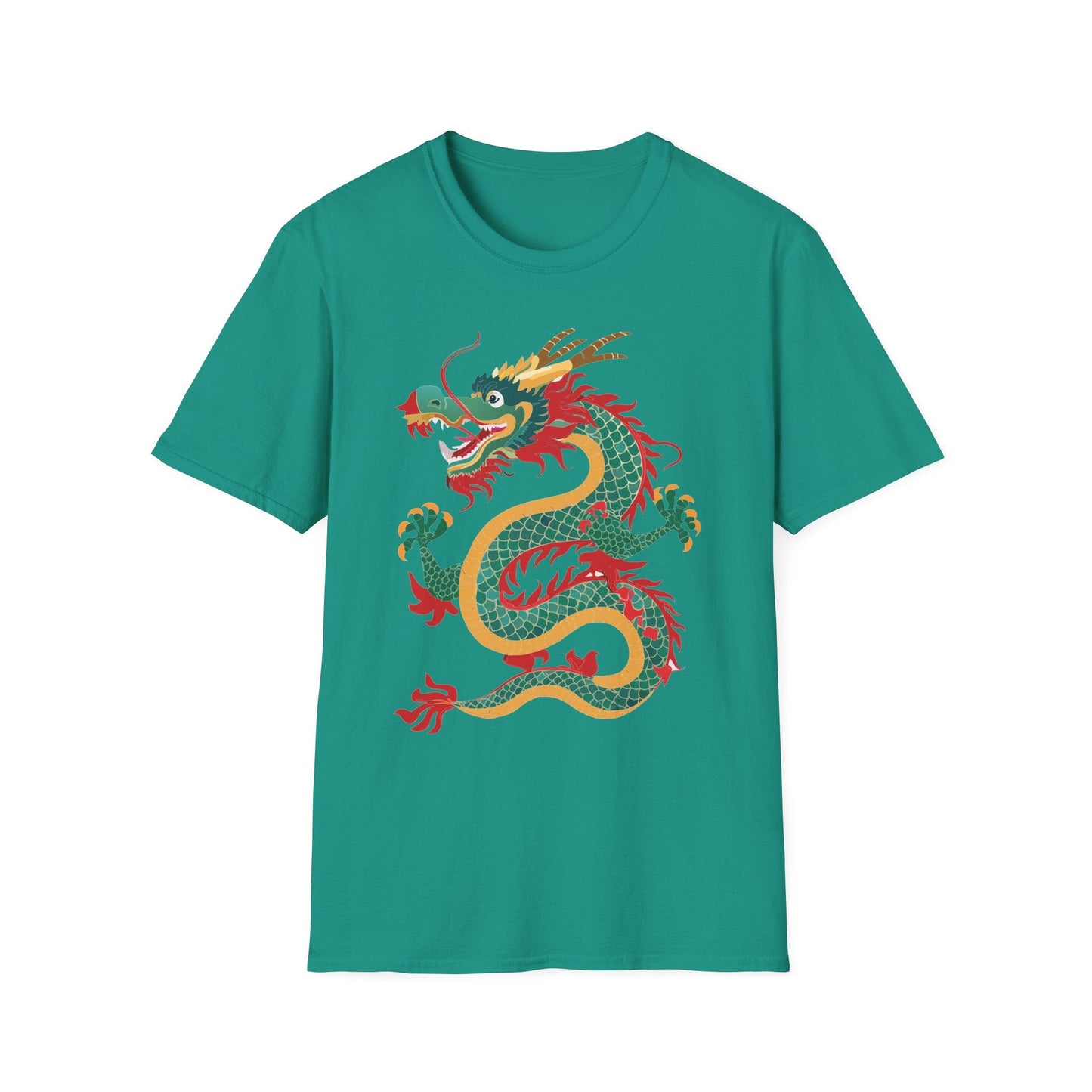 Dragon Graphic Unisex Cotton Softstyle Art Design Tee With Animals 3
