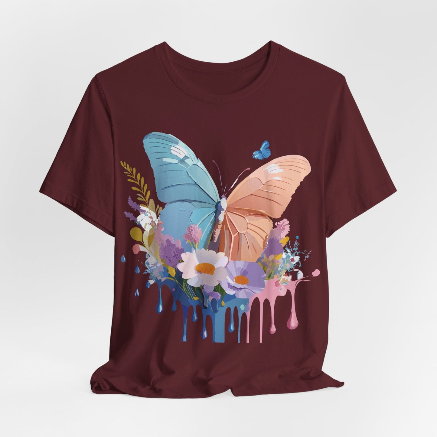 Butterfly Graphic Tee Adelpha Unisex Short Sleeve Art Design