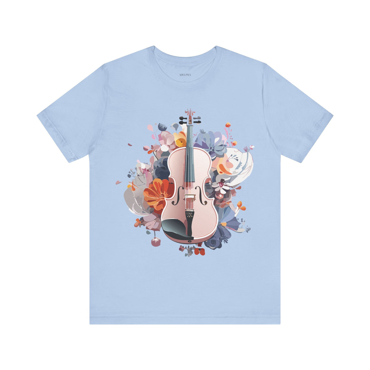 Music Graphic Unisex Cotton Bella+Canvas Tee with Art Design m136