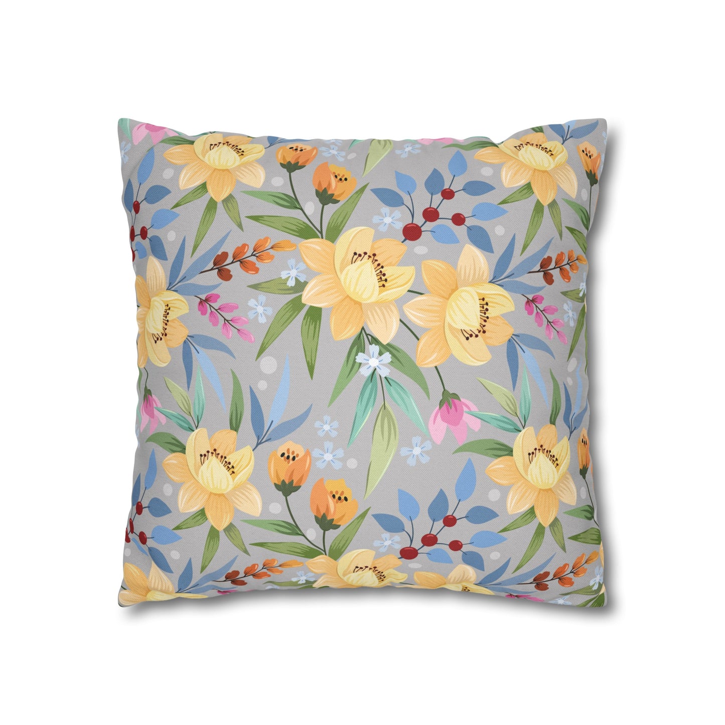 Floral Poly Pillowcase