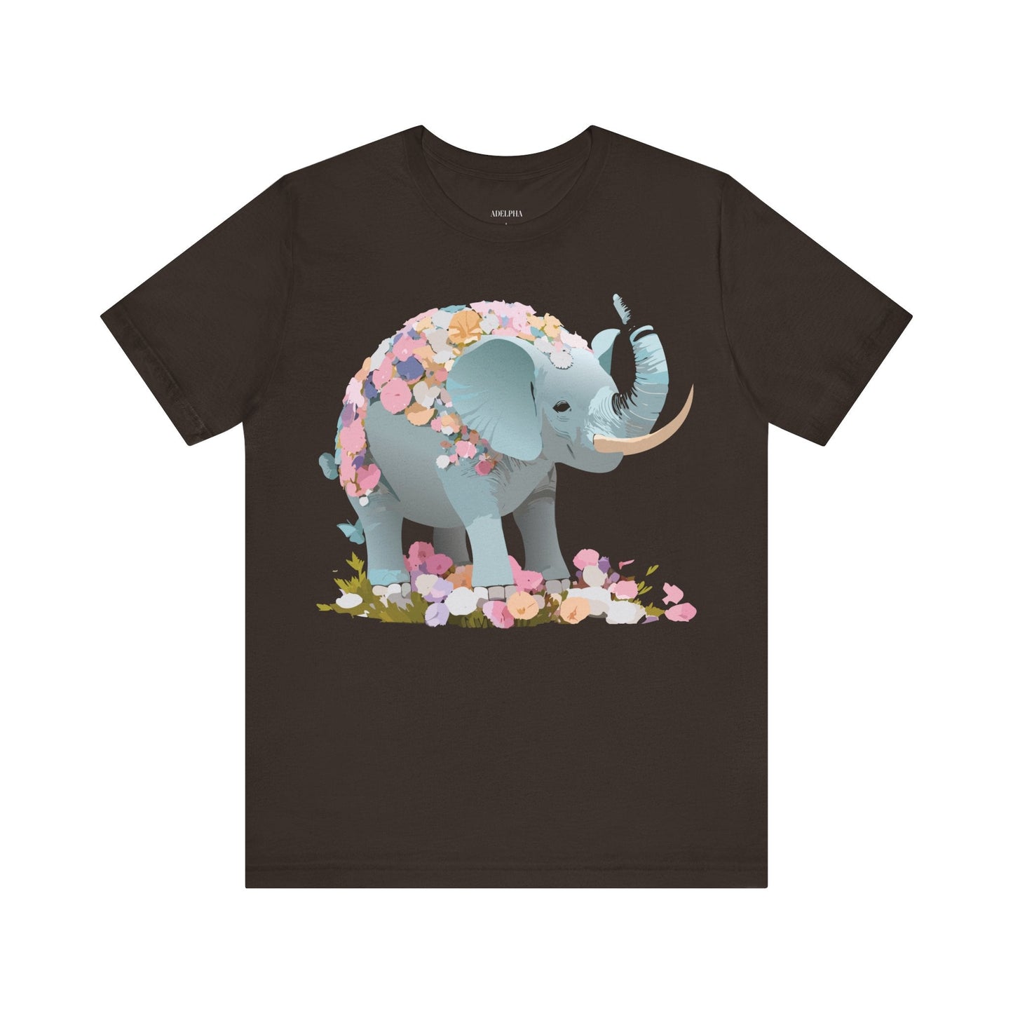 Elephant Graphic T Shirt Unisex Vintage Inspired Art Tee By Adelpha Short Sleeve