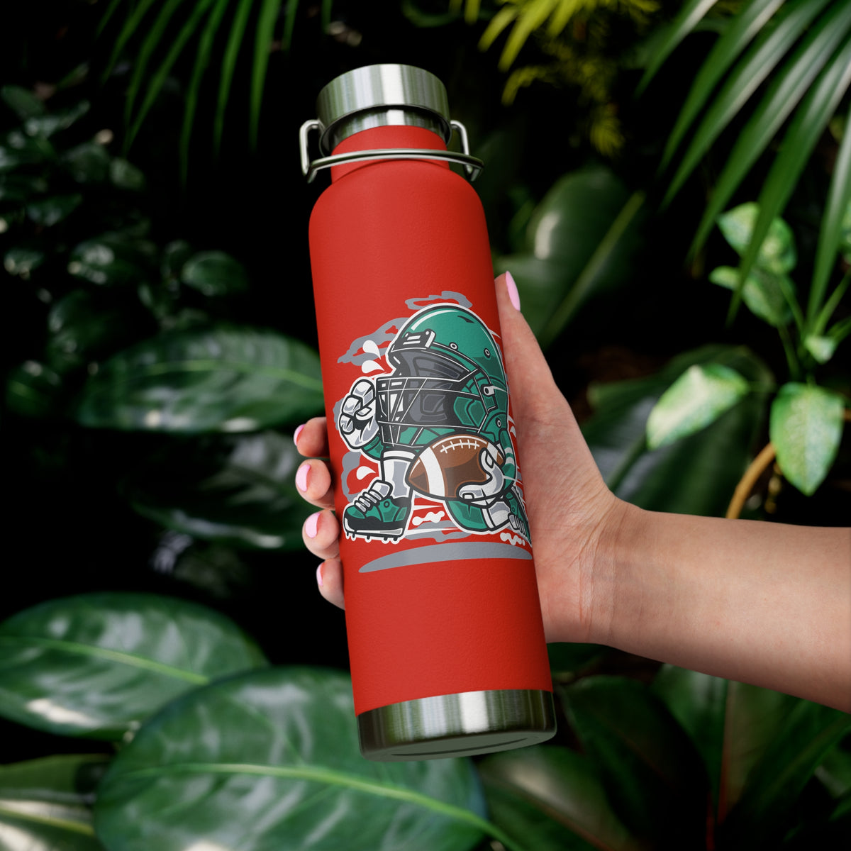22oz Copper Insulated Water Bottle with Cartoon Design - CV22