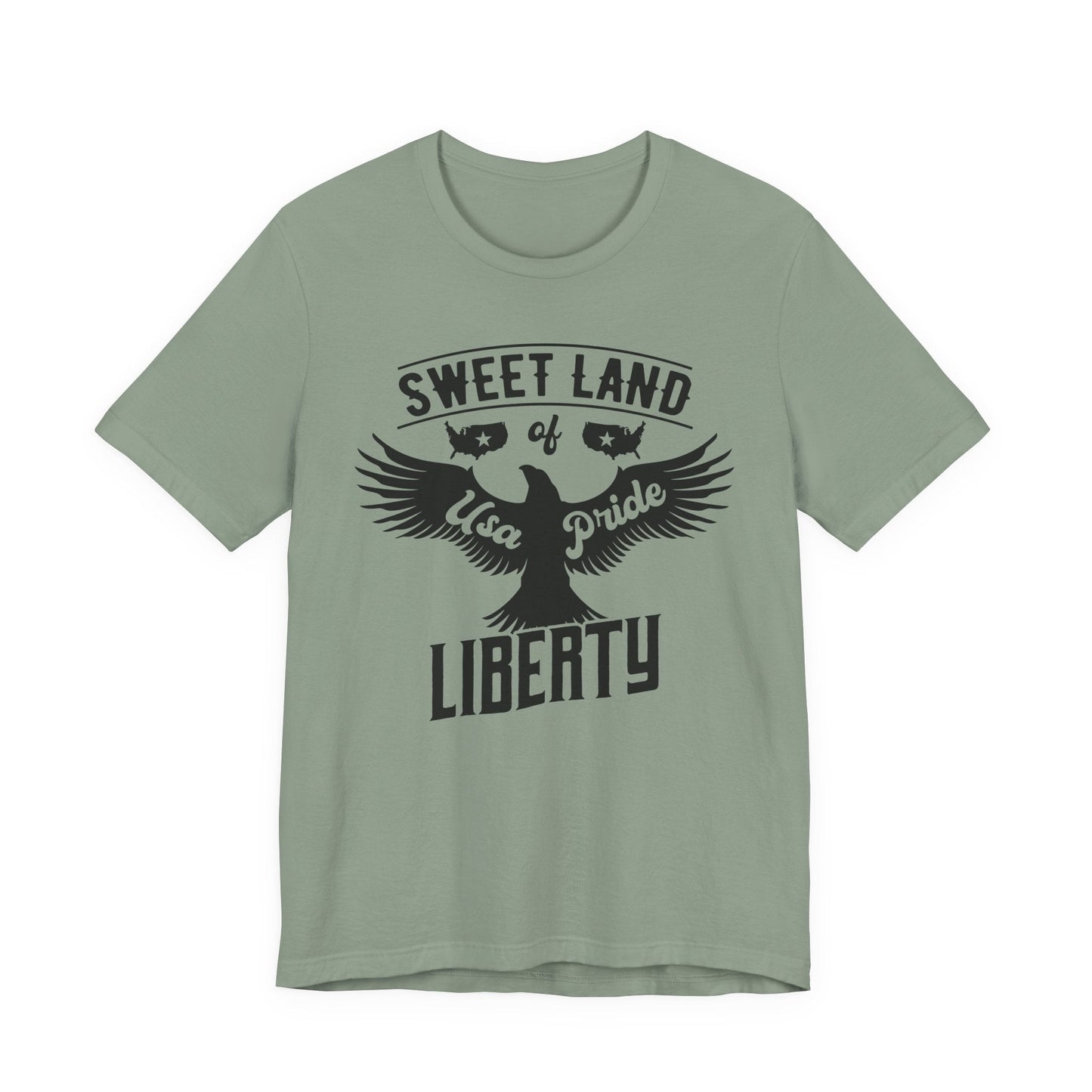 Liberty Eagle Graphic Unisex Cotton T-Shirt a4