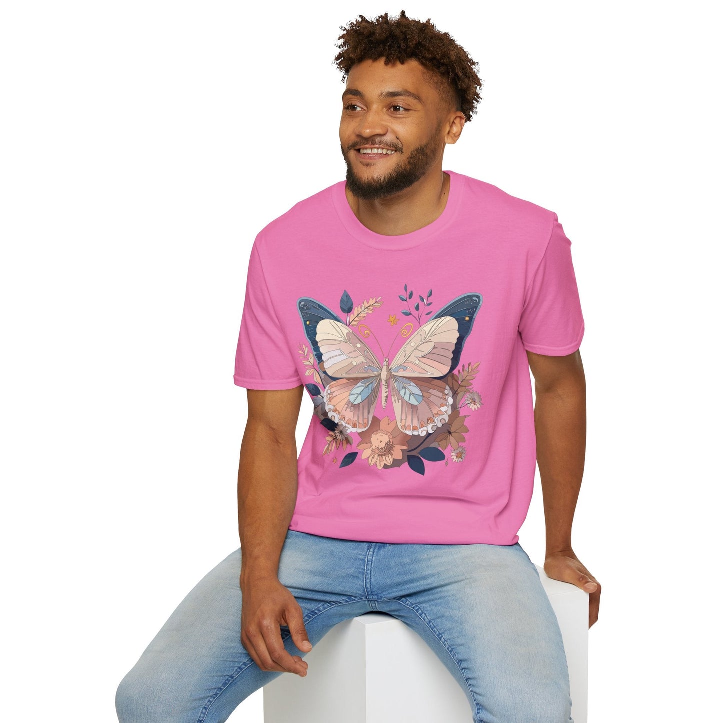 Monarch Butterfly Shirt Unisex Softstyle T Shirt 100 Percent Ring Spun Cotton Gildan 64000