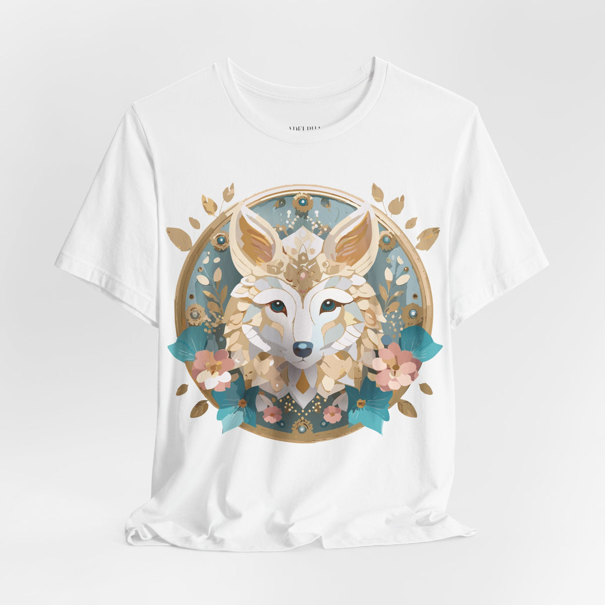 Medallion Graphic Unisex Cotton Bella+Canvas Tee with Art Design d29