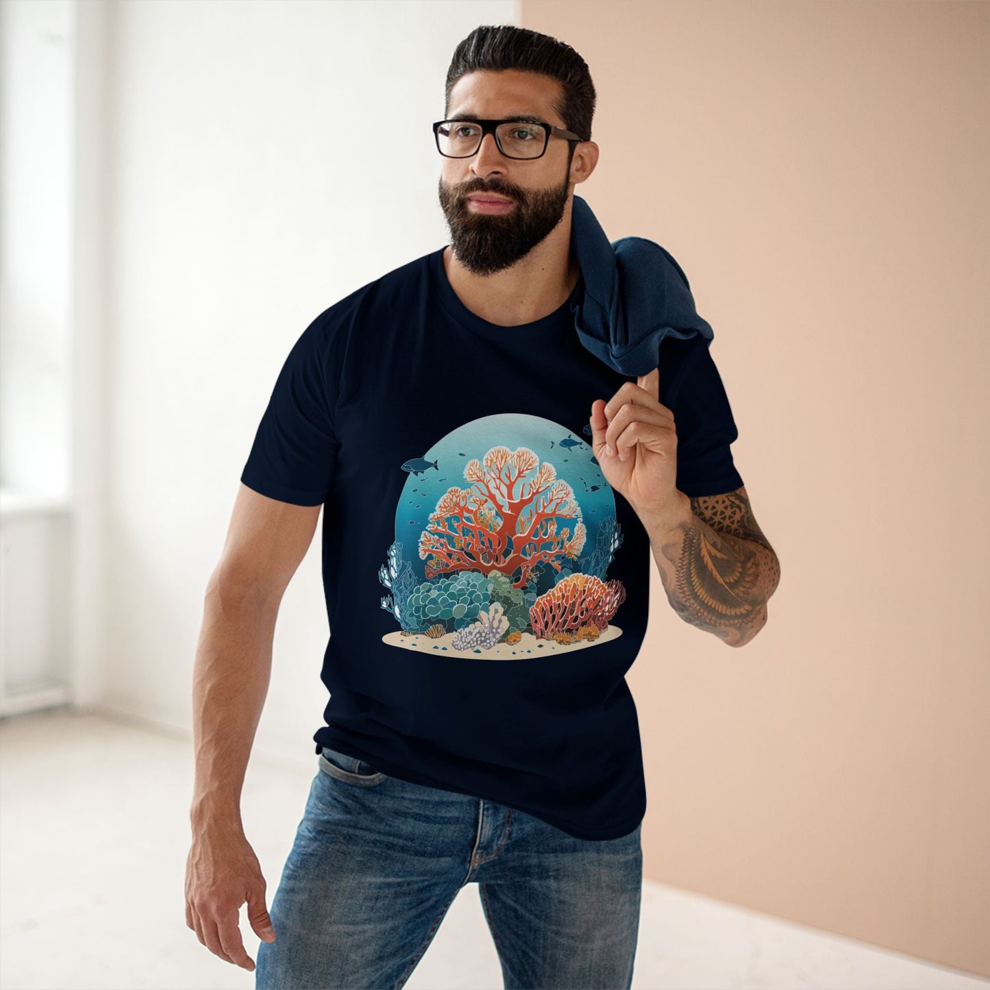 Ocean Coast Graphic Unisex 100 Cotton Staple Tee 3