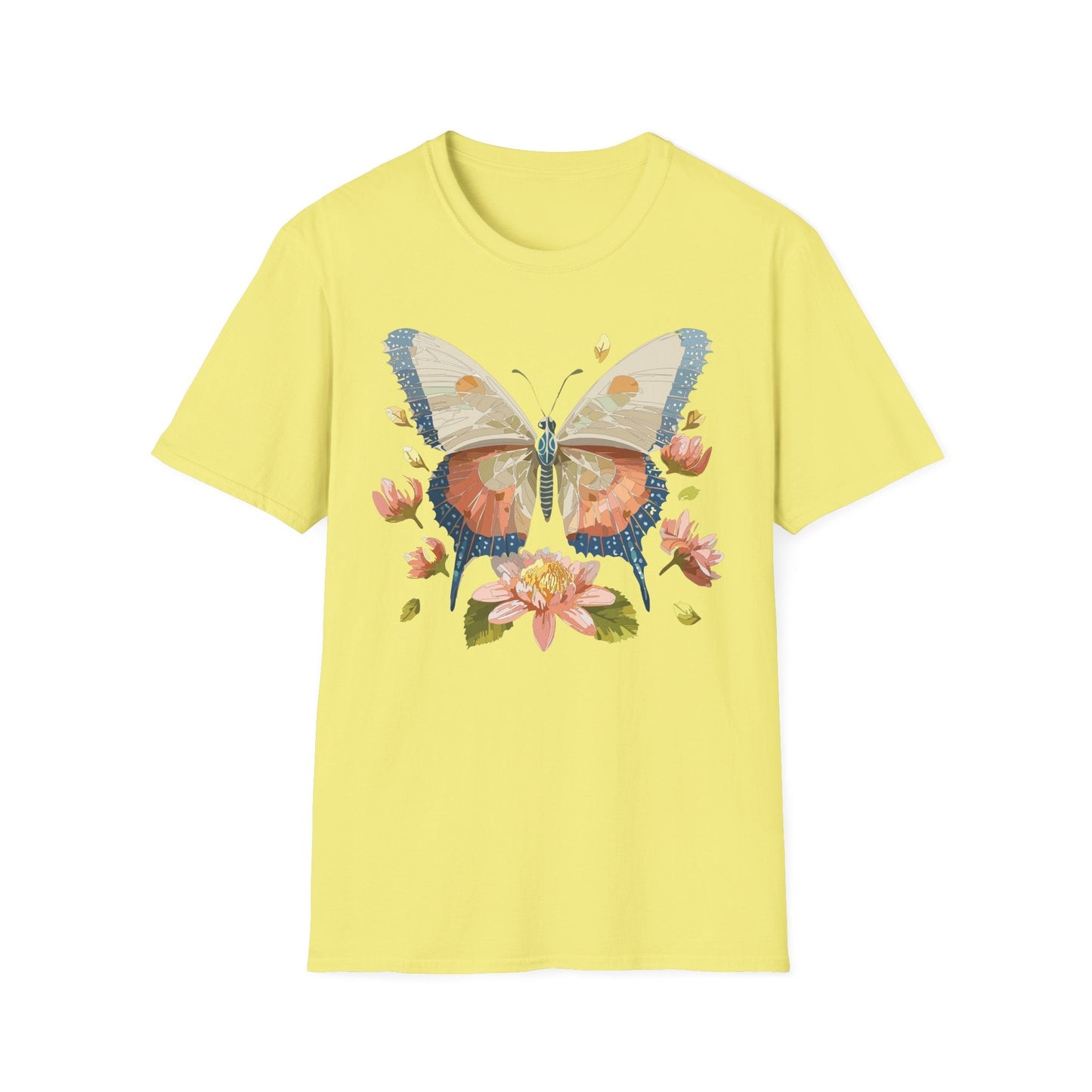 Butterfly Shirt Unisex Softstyle T Shirt Gildan 64000 100 Cotton Monarch Butterfly Gift