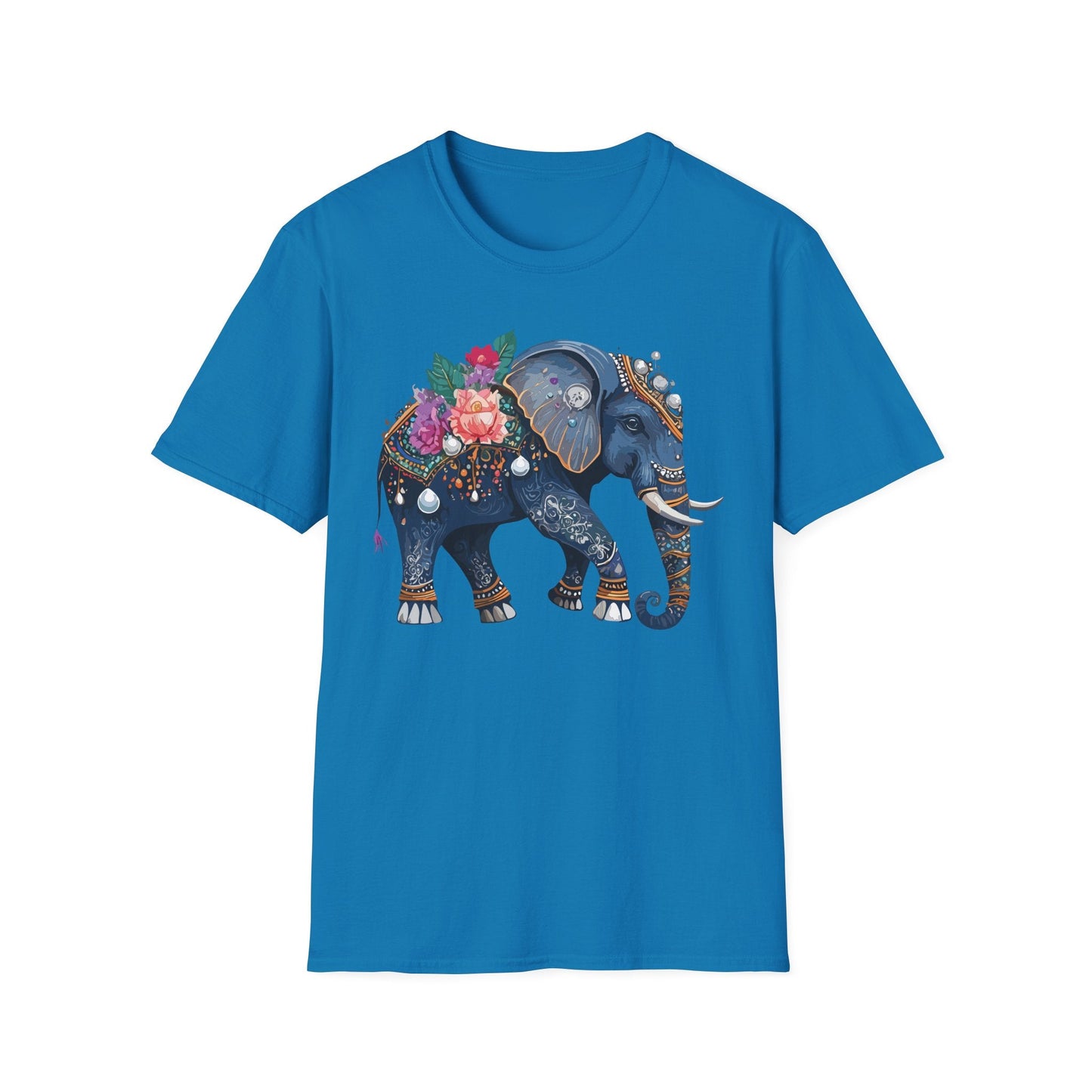 Elephant T Shirt Unisex Softstyle Tee Gildan 64000 100 Percent Cotton Comfort Everyday
