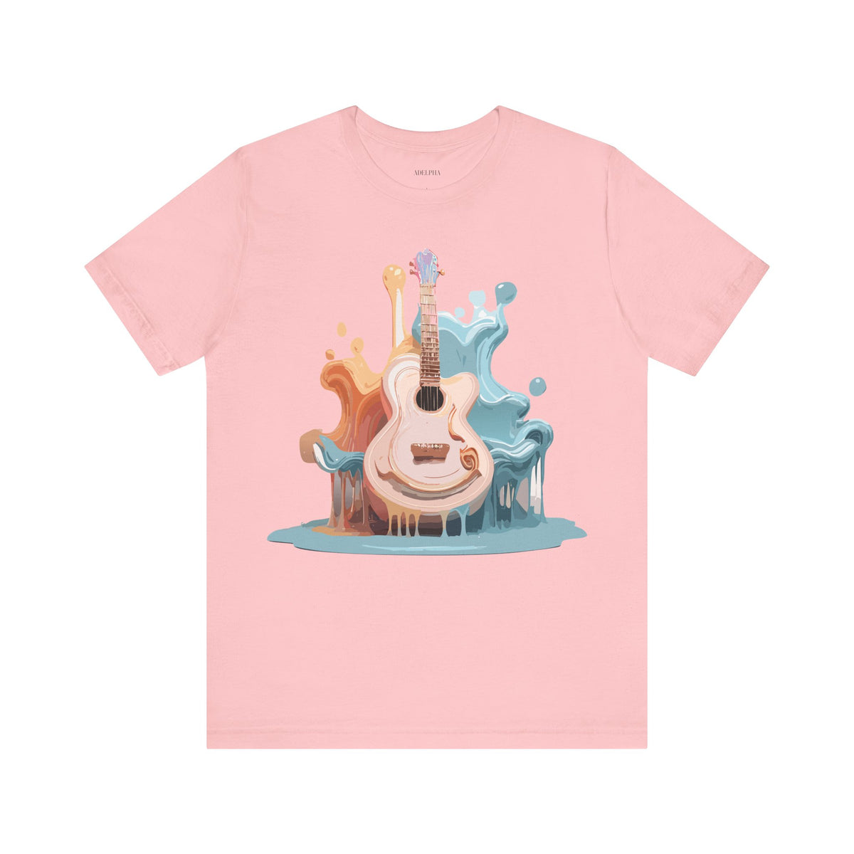 Music Graphic Unisex Cotton Bella+Canvas Tee with Art Design m155