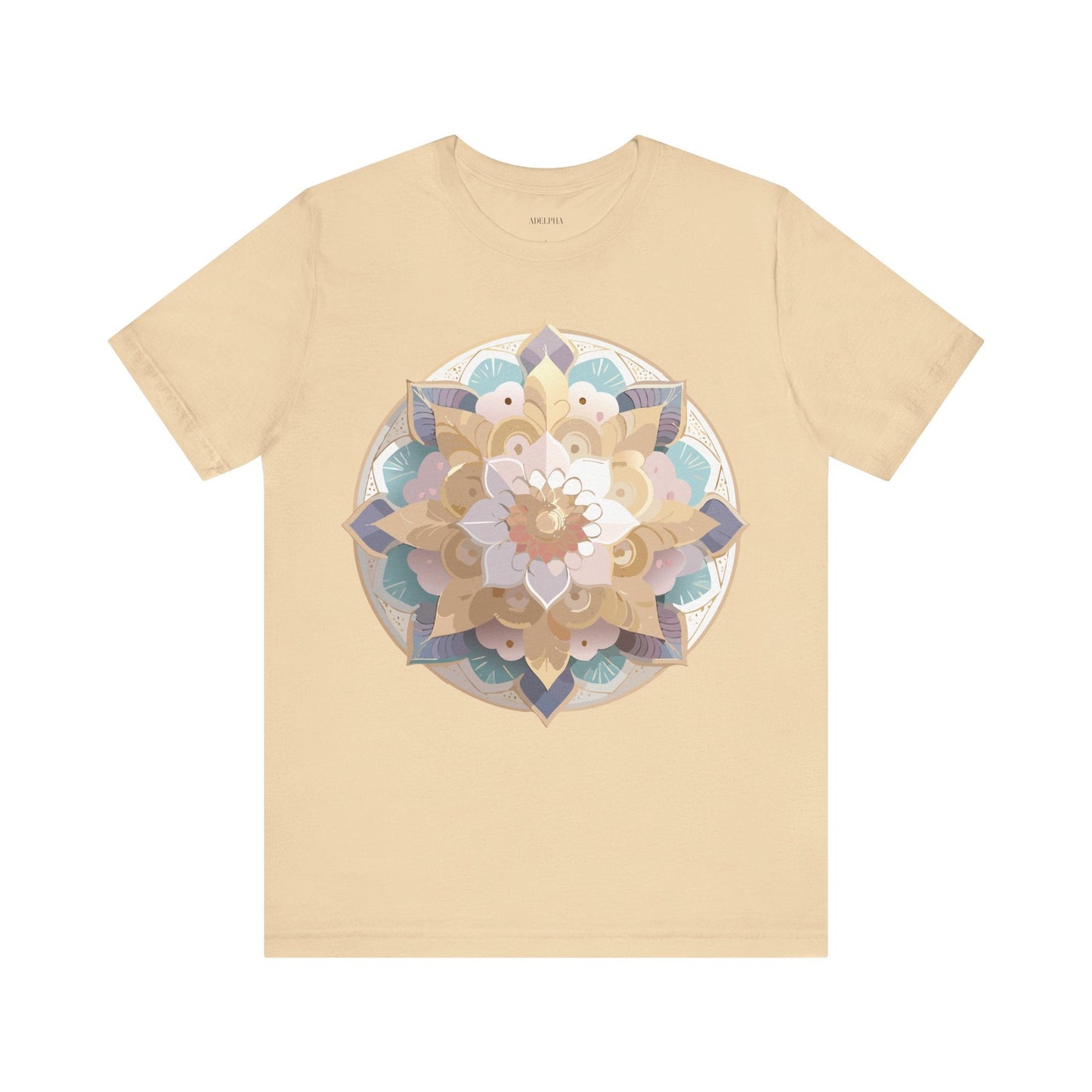Mandala Graphic Tee Unisex Jersey Short Sleeve Adelpha Art Design Vintage Inspired Artwork