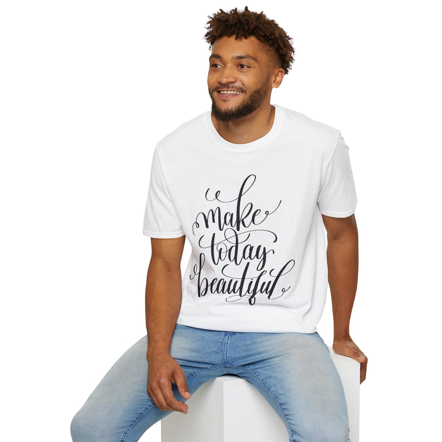 Positive Slogan T Shirt Unisex Softstyle Gildan 64000 With Positive Words And Good Quotes Art Tee