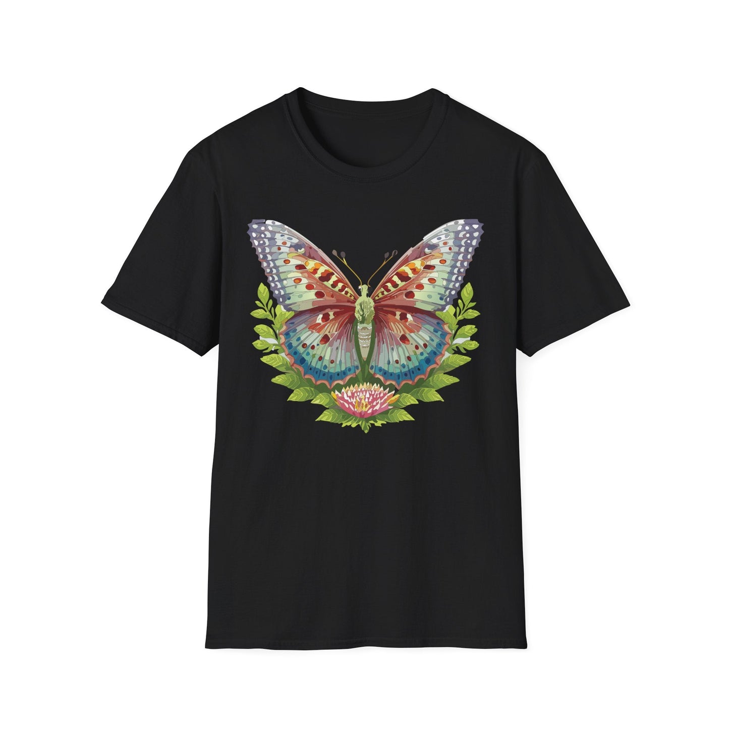 Butterfly Shirt Unisex T Shirt Gildan Softstyle 64000 Breathable Ring Spun Cotton Monarch Tee