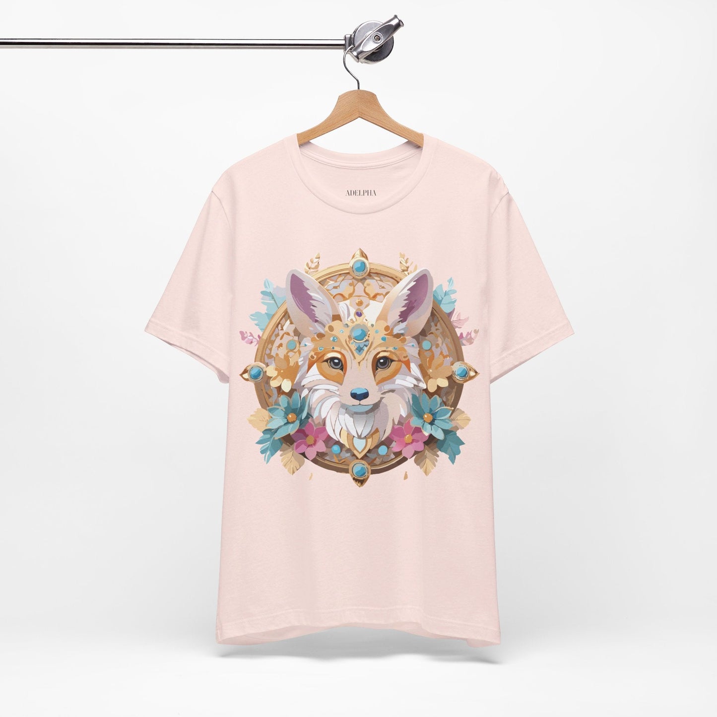 Adelpha Medallion Graphic Tee Unisex Short Sleeve Vintage Inspired Art Design Shirt