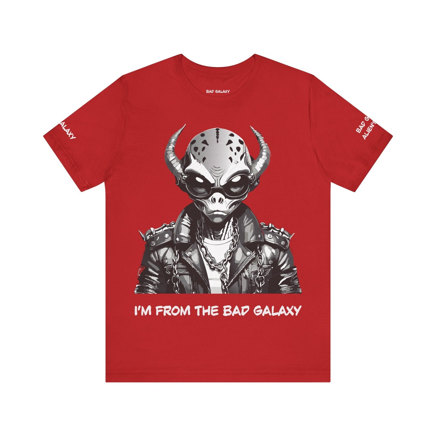 Alien Tee Shirt From Bad Galaxy 100 Percent Cotton Eco Friendly Ink Printed In USA