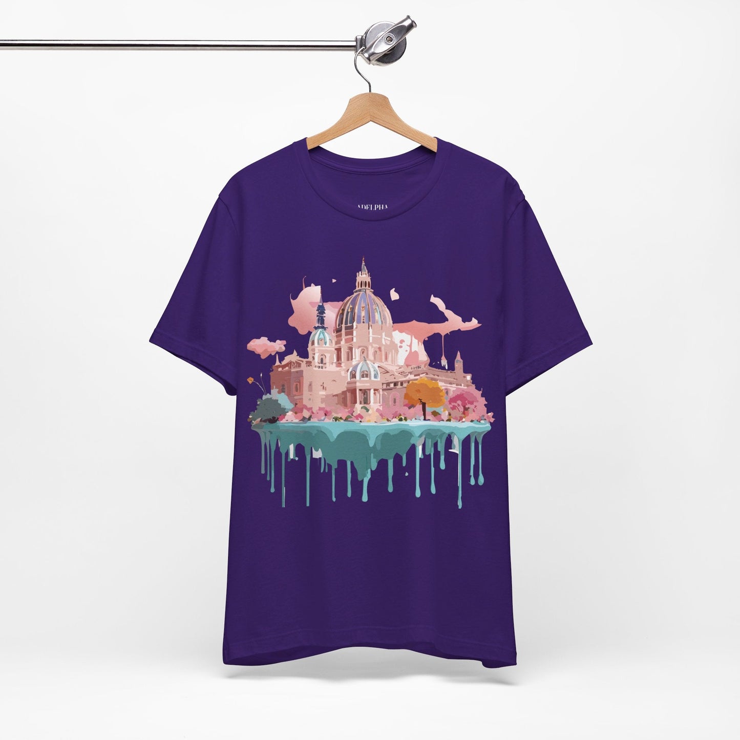 Vienna Tourist Graphic Tee Unisex Jersey Short Sleeve Vintage Inspired Artwork by Adelpha