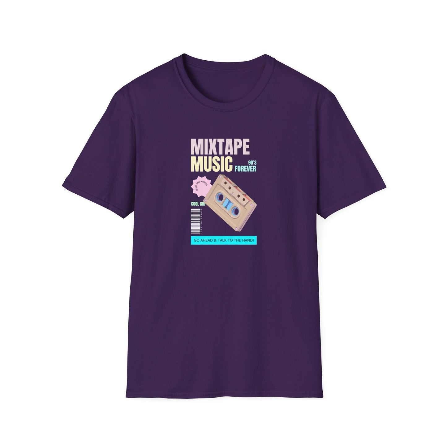 Mixtape Music T-Shirt Unisex Cotton Retro Cassette Graphic Tee