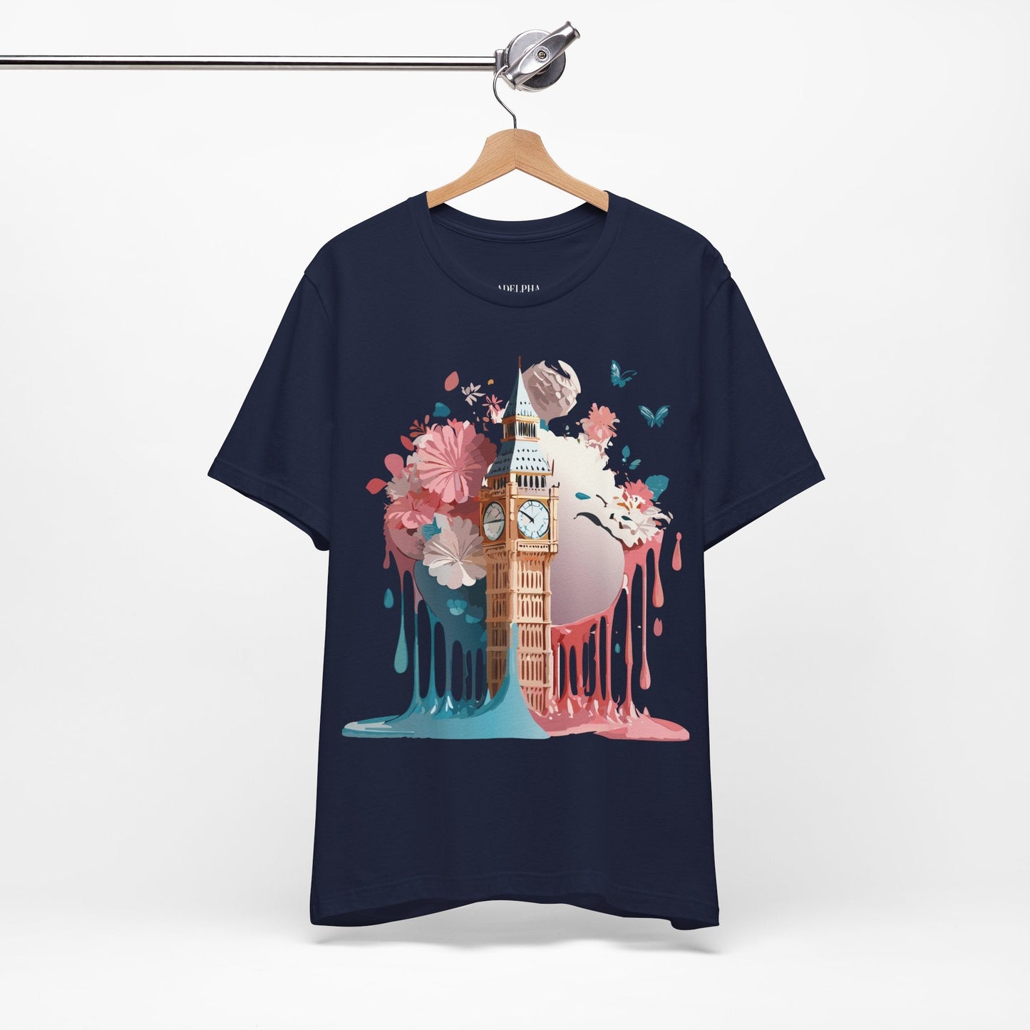 Adelpha London Graphic T Shirt Unisex Short Sleeve Tee For Everyday Style And Travel