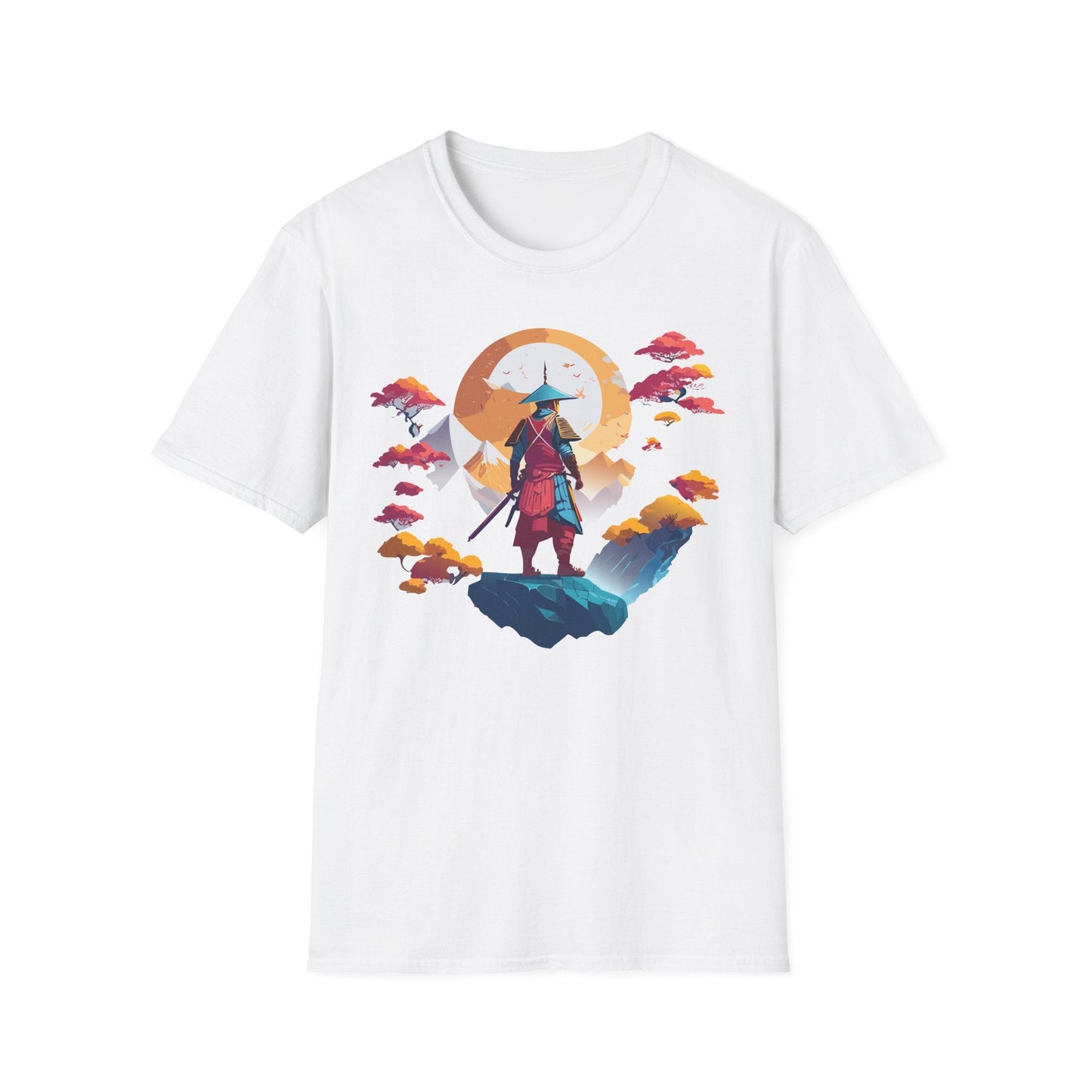 Gildan Softstyle 64000 Samurai T Shirt Unisex Cotton Tee With Samurai Design Relaxed Fit