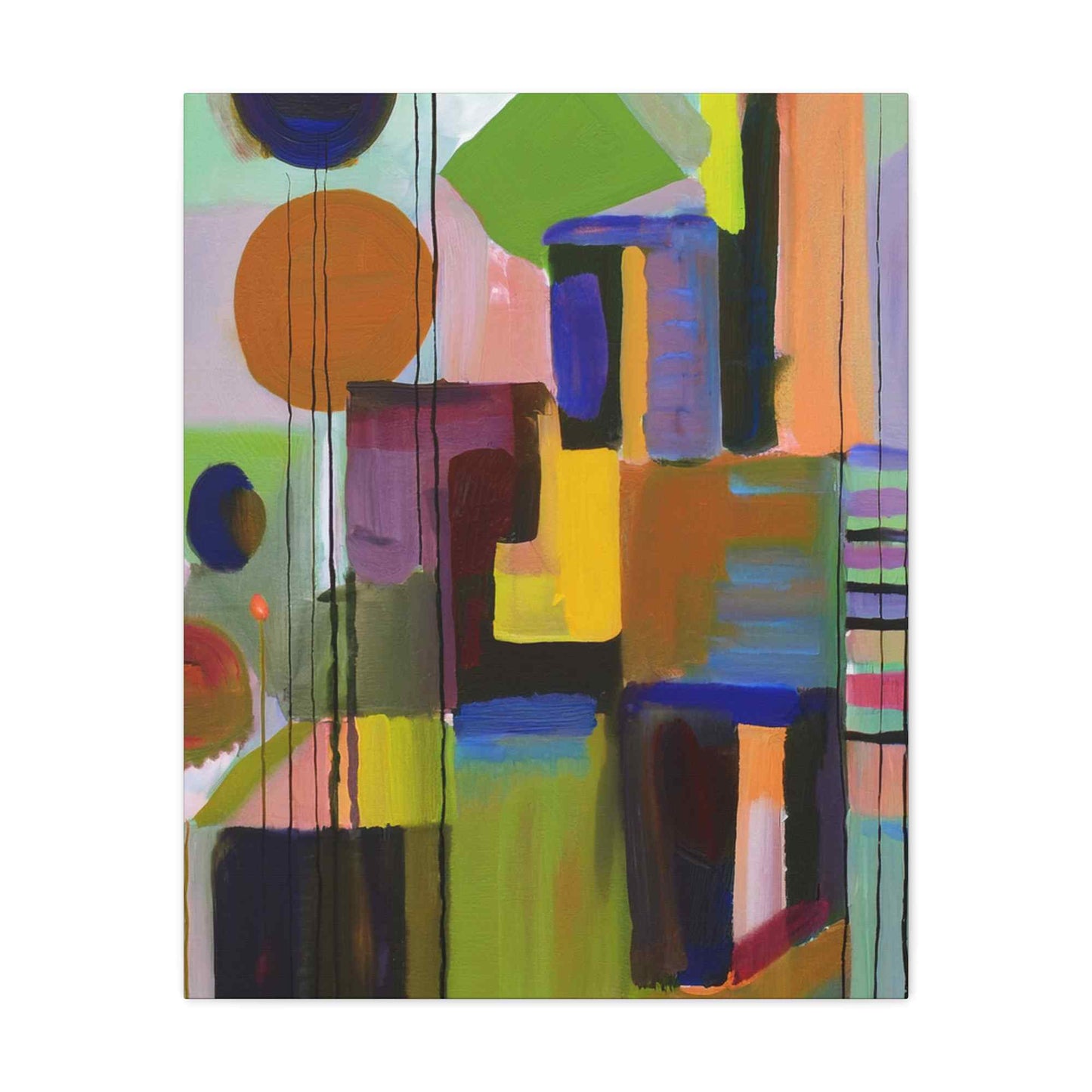 Abstract Painting Print Canvas 20x24,20x30,24x30, 24x32,24x36,30x40, 32x48,36x48,40x60 Pine-Wood Inner Frame ABS-3
