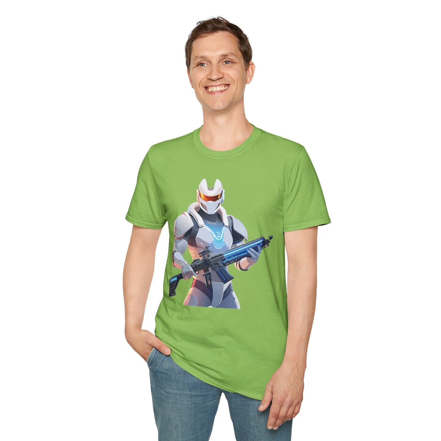Robocop T Shirt Unisex Gildan Softstyle 64000 100 Percent Ring Spun Cotton Tee With Artwork