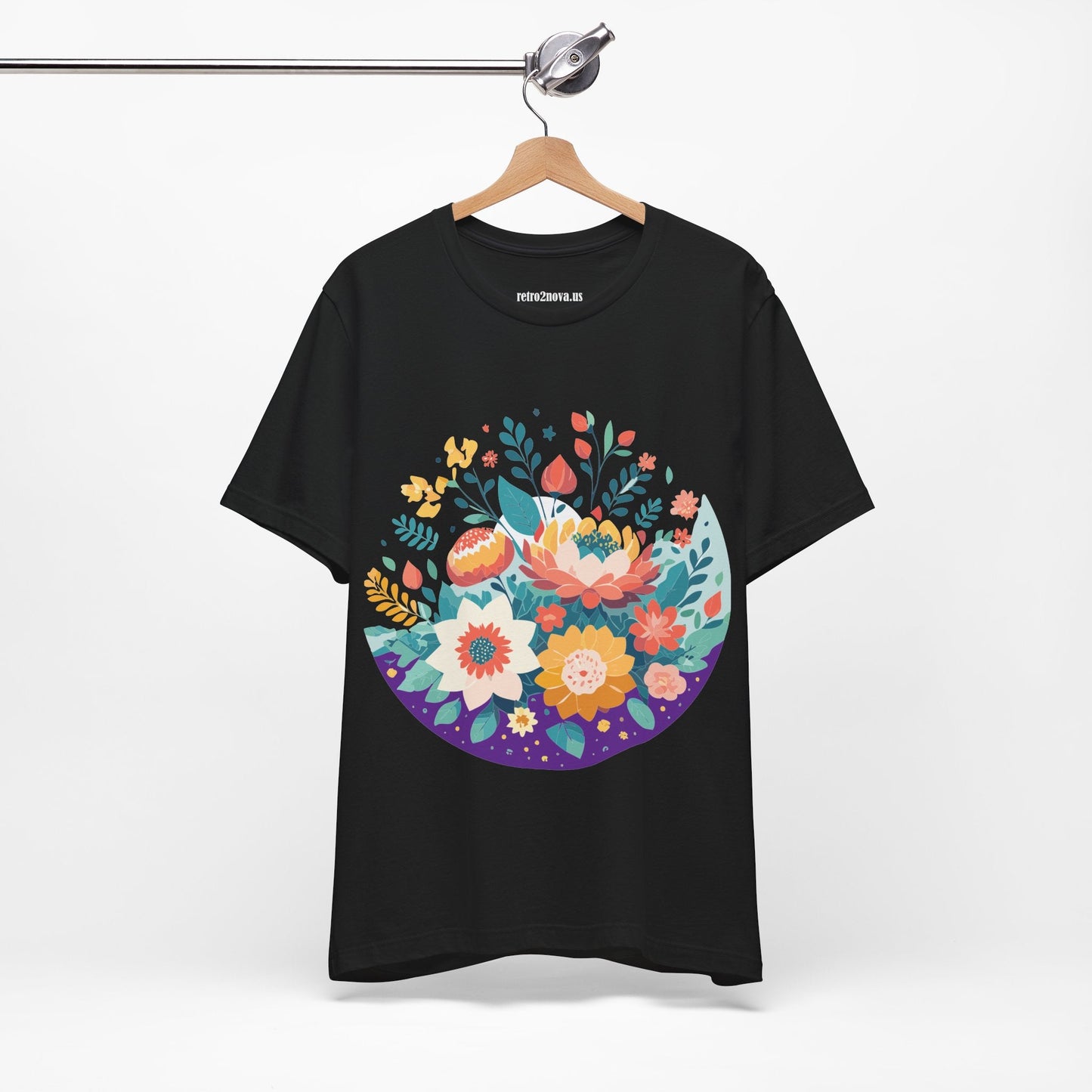 Flowers Shirt Floral Shirt Unisex Jersey Short Sleeve Tee Breathable Fabric Free Shipping